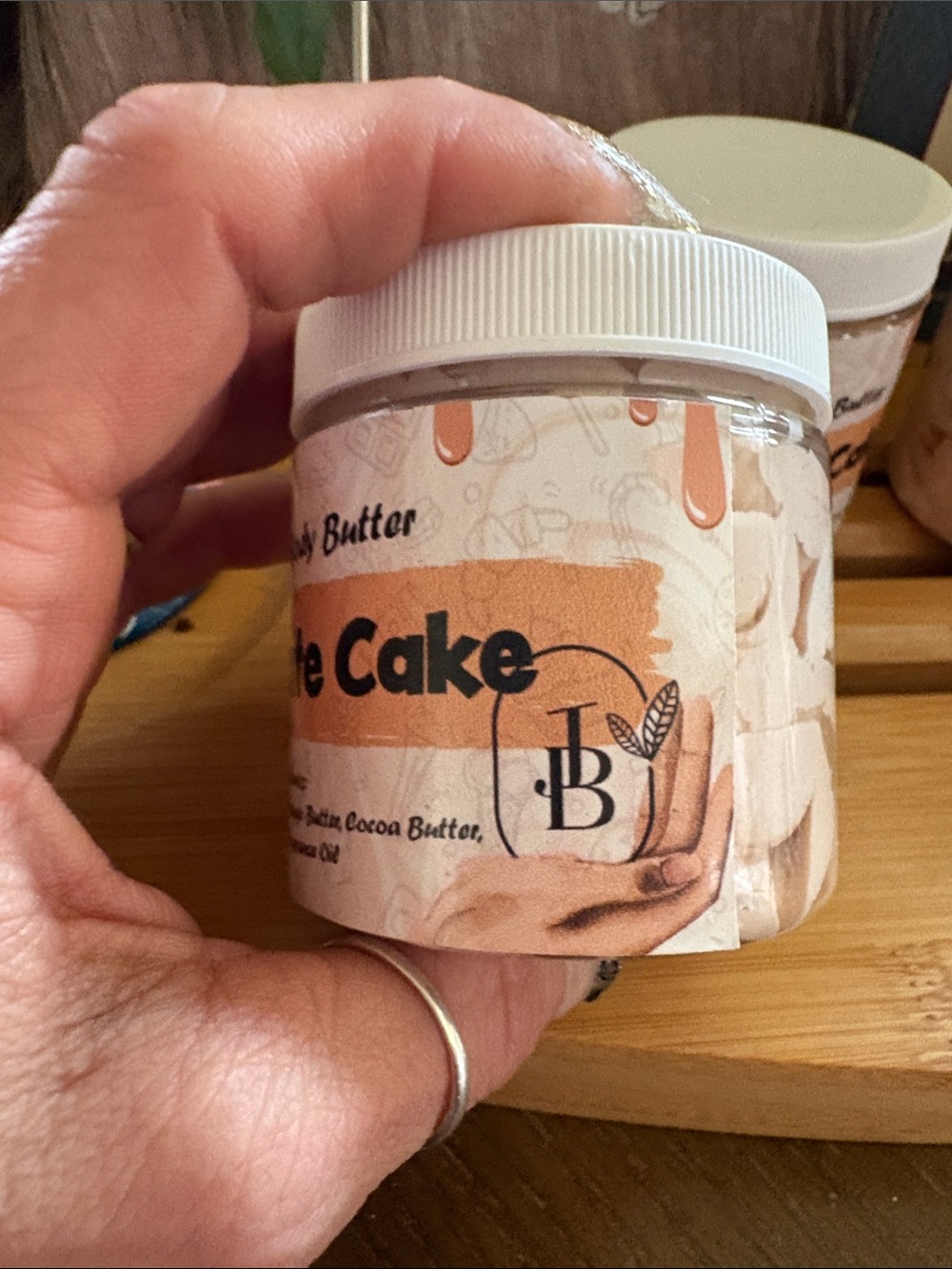 JB- Handmade 🍫Chocolate 🍰Cake Whipped Body Butter  4oz jar - Picture 5 of 5